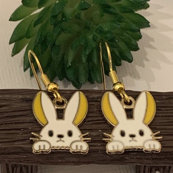 Bunny Earring, Easter Bunny, Easter Basket Gift, Gift, Easter Earring, Rabbit - Picture 2 of 5